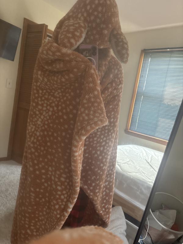 Animal Ears Fleece Throw Blanket