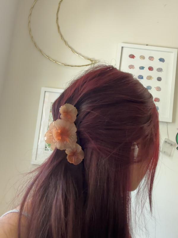 Triple Hibiscus Floral Claw Clip