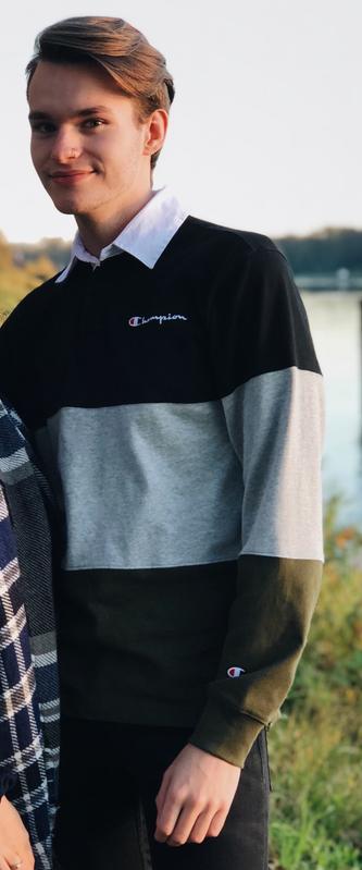 champion colorblock rugby shirt