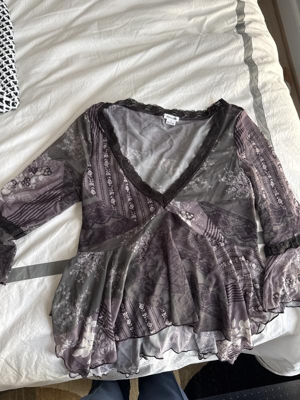 Kimchi Blue Sybil Witchy Mesh Top