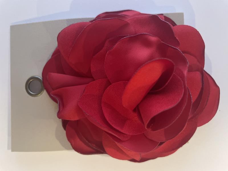 Rose Ribbon Hair Clip
