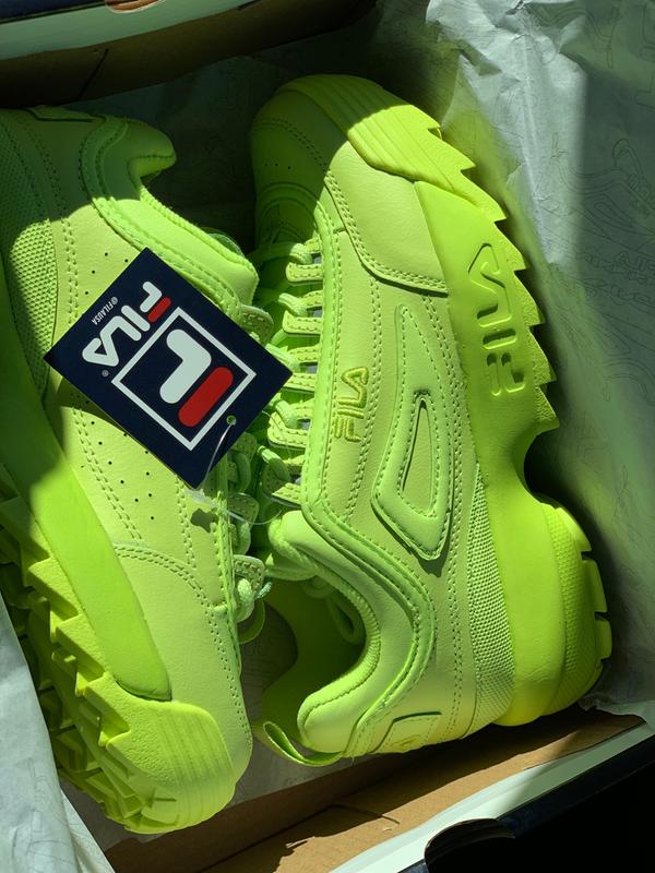 fila disruptor 2 mono neon sneaker