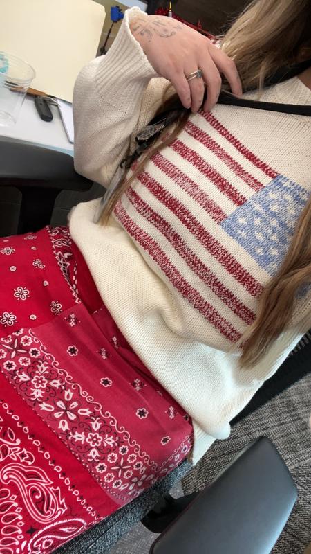 BDG American Flag Crew Neck Sweater | Urban Outfitters BDG American Flag Crew Neck Sweater | Urban Outfitters