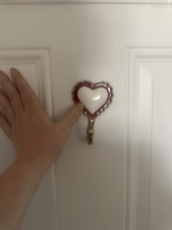 Doily Heart Metal Wall Hook