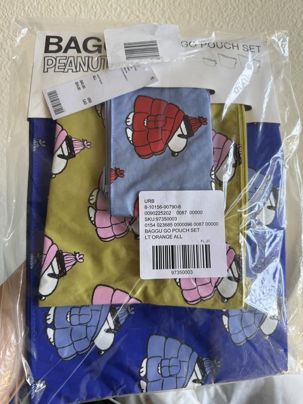 BAGGU Go Pouch Set Peanuts スヌーピー ポーチセット BAGGU Puffer Snoopy Go Pouch Set
