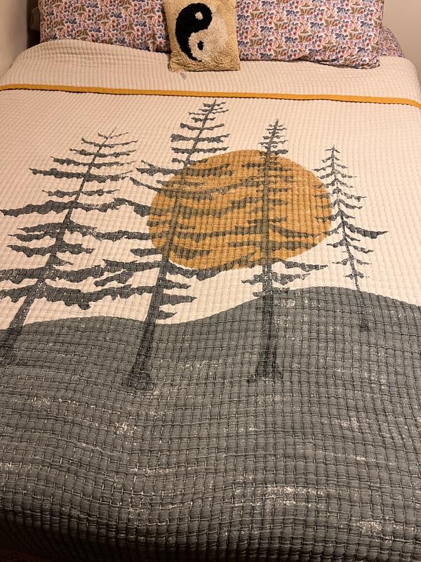 Forest Print Gauze Bed Blanket | Urban Outfitters