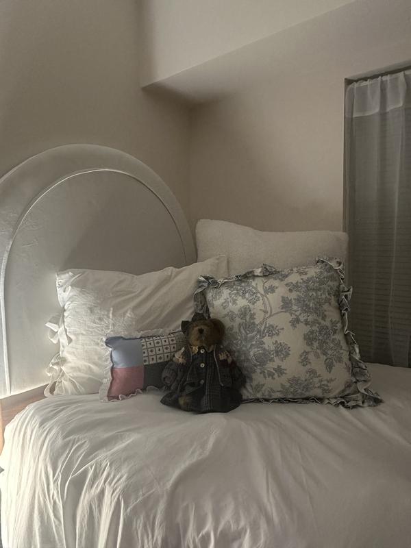 Harper Patterned Ruffle Throw Pillow