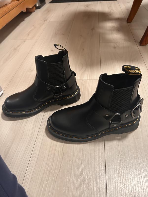 Dr. Martens Wincox Polished Smooth Leather Buckle Boot