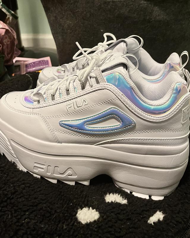Fila Disruptor 2 Wedge Iridescent Platform Sneaker | Urban Outfitters
