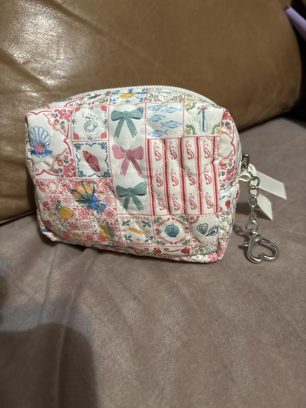 Mini Quilted Pouch Keychain