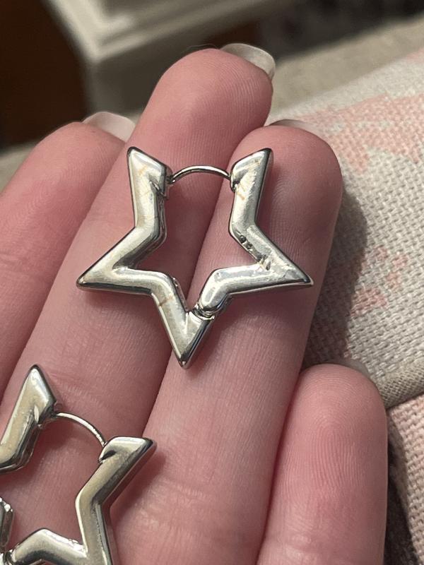 Star Hoop Earring