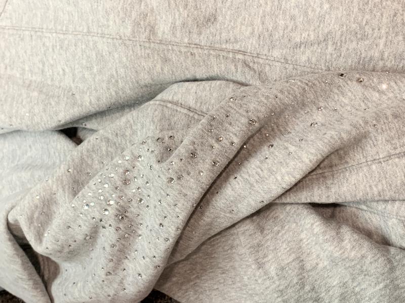 Out From Under Merrick Shine Embellished Zip-Up Hoodie