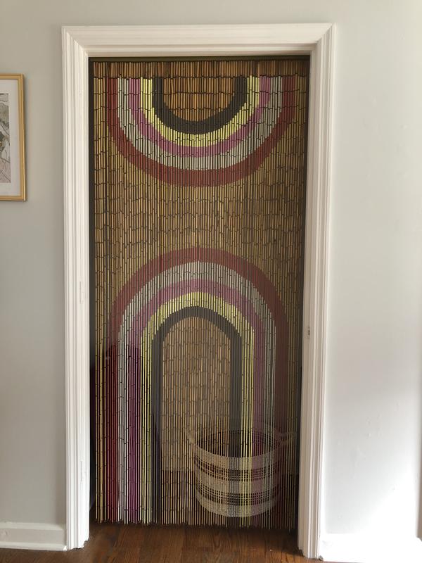 新品　アーバンアウトフィッターズ　バンブーカーテン Zebra Bamboo Beaded Curtain | Urban Outfitters