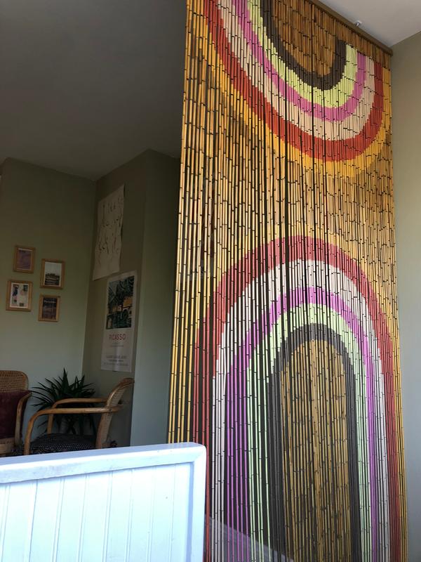 Rainbow Bamboo Beaded Curtain | Urban Outfitters