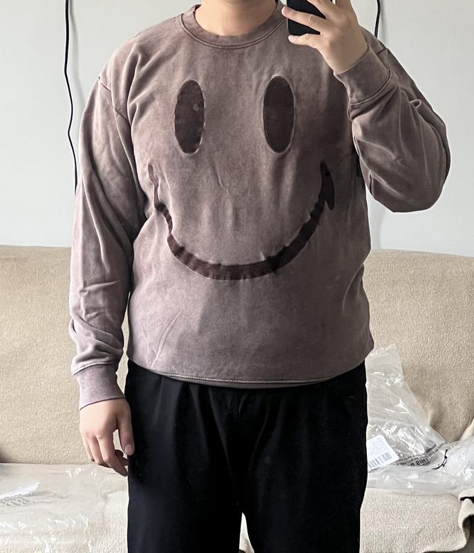 Market X Smiley Oversized Crew Neck Sweatshirt | Urban