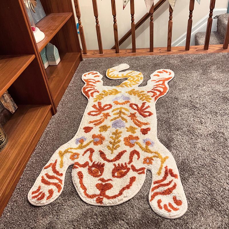 Ornate Tiger Bath Mat | Urban Outfitters