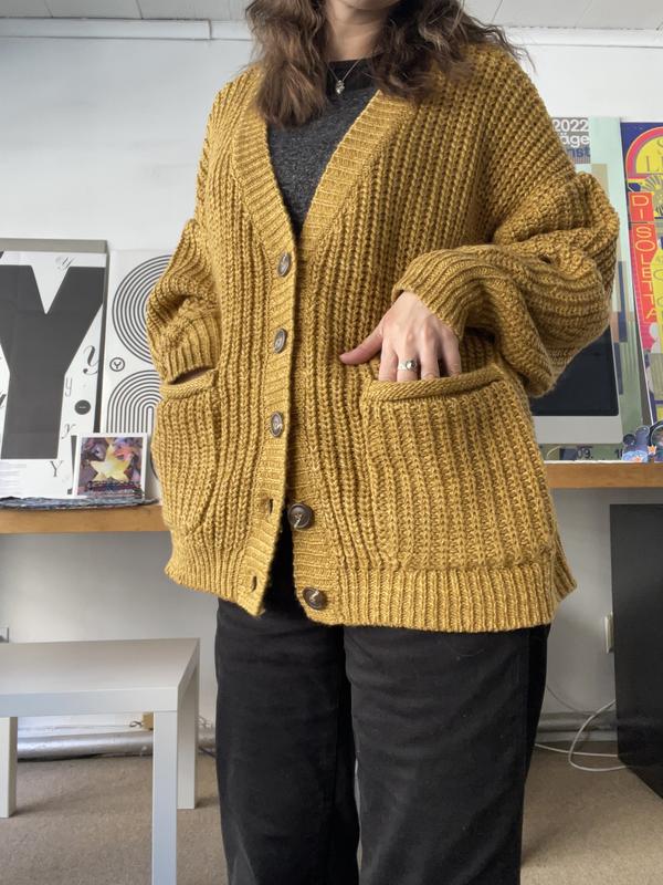 BDG Vini Chunky Knit Oversized Cardigan | Urban Outfitters