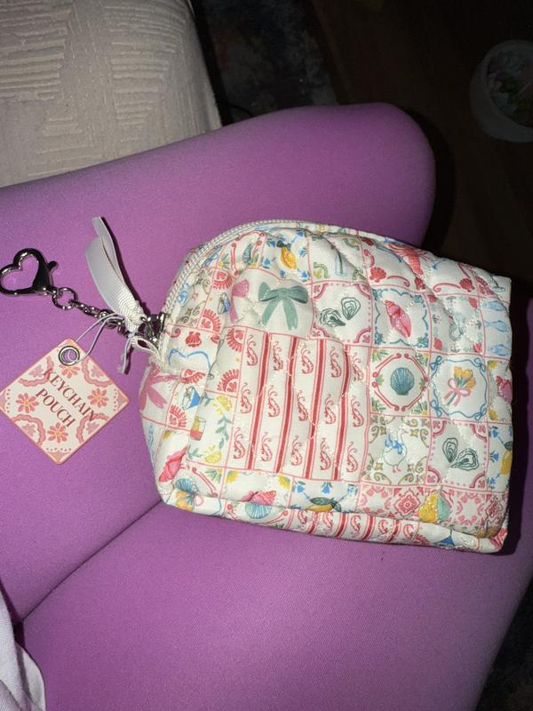 Mini Quilted Pouch Keychain