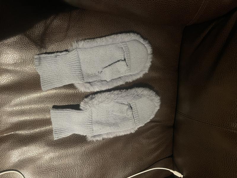 Fuzzy Faux Fur Convertible Mitten