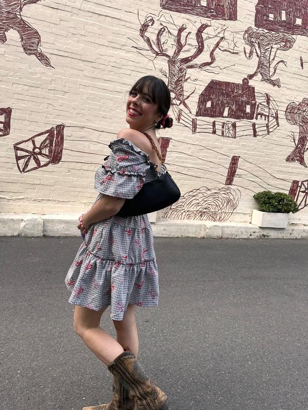 kimchi blue juniper plaid ribbon trim mini dress Kimchi Blue Juniper Plaid Ribbon Trim Mini Dress