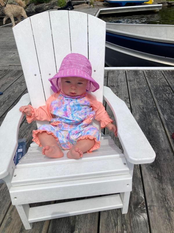Customer photo for "Sun & Swim Suit for our Baby Girl"
