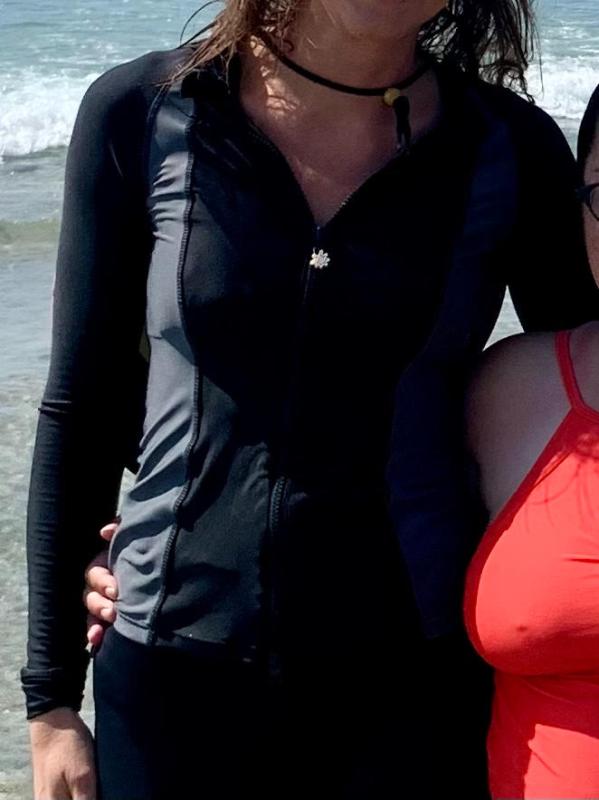 Customer photo for "Great swim shirt"