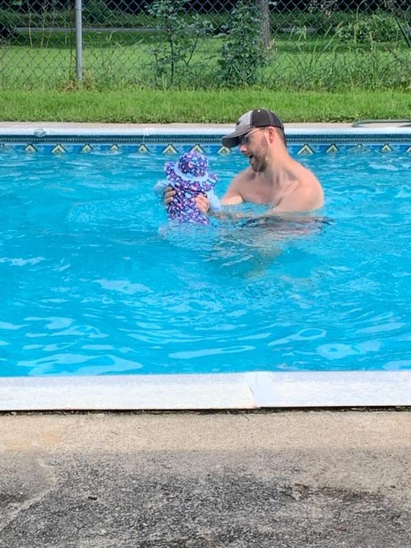 Customer photo for "Baby girl swim outfit"