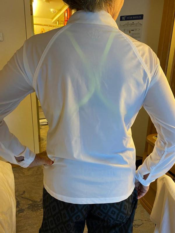 Customer photo for "WOMENS CLASSIC WATER JACKET (White)"