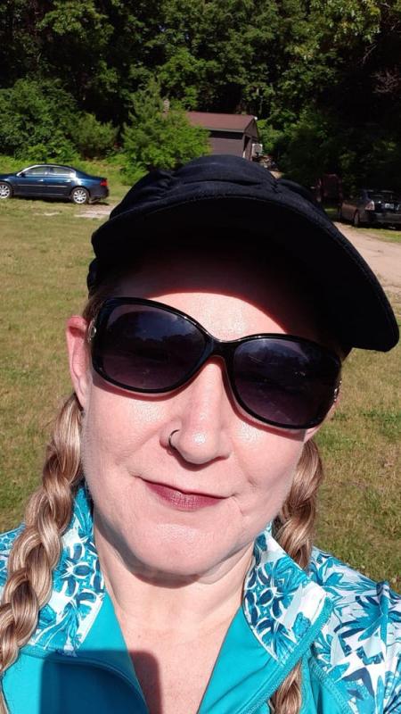 Customer photo for "I love my UV skin Hat!"