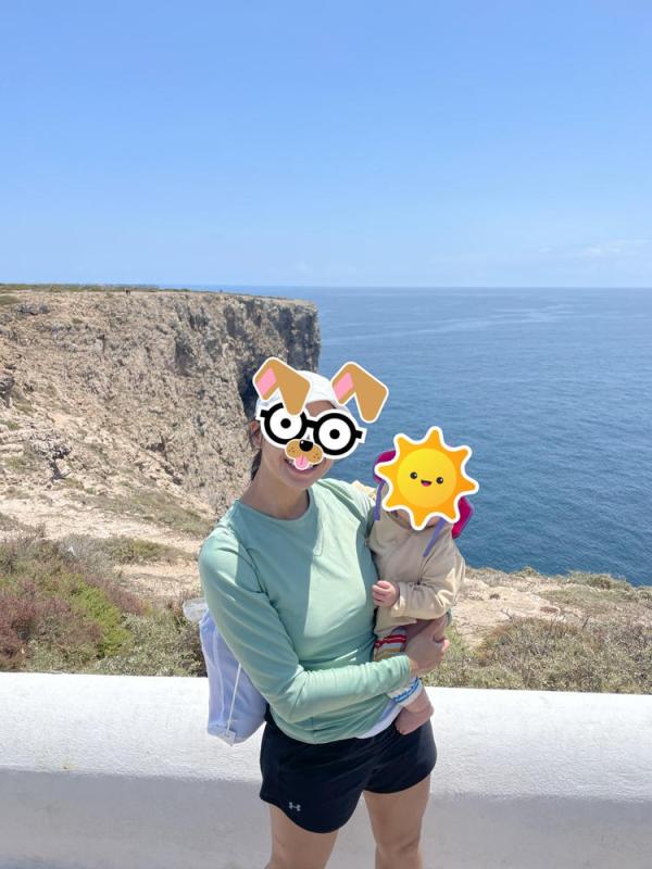 Customer photo for "first swim shirt"