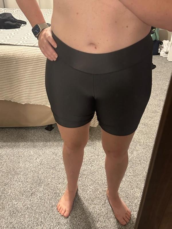 Customer photo for "I like these, but camel toe is a problem"