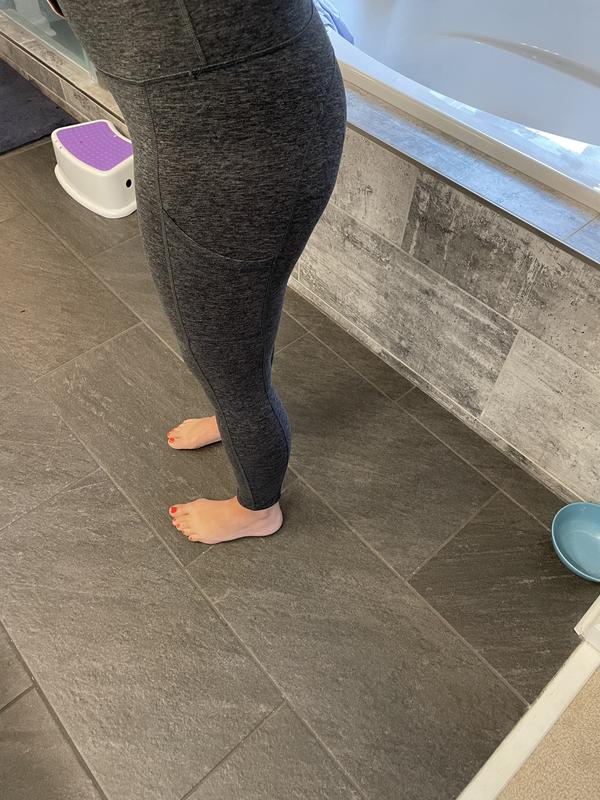 Slight visible panty line.