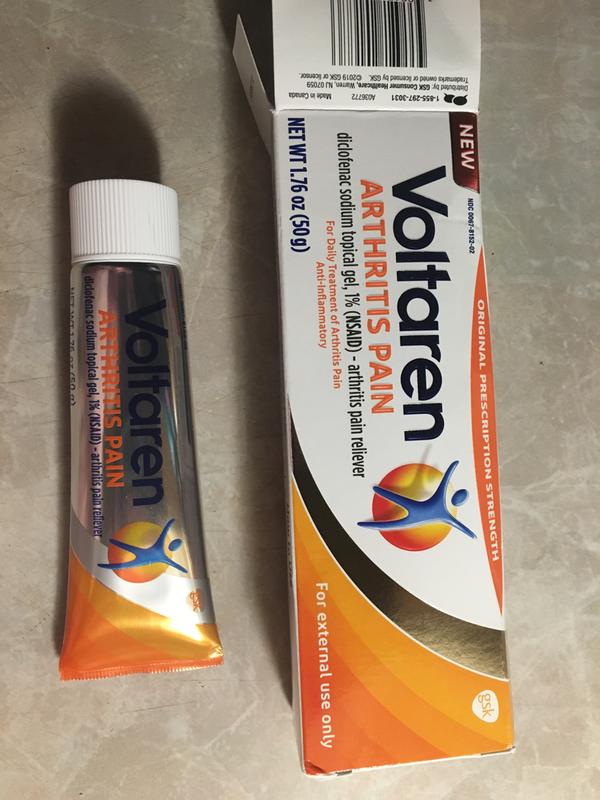 Voltaren Topical Arthritis Medicine Gel Pain Reliever for Arthritis, 1.7 Oz  