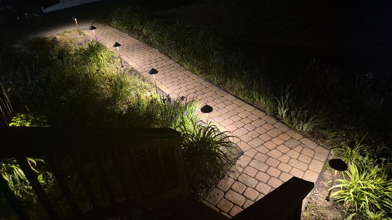 VOLT 4-Pack Outdoor Lighting 300-Lumen 12-Watt Bronze Low Voltage