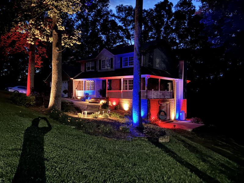 COLORFUL＊SNOW　4点 Color Changing Landscape Lighting Kit (6 Spotlights, 4 Path
