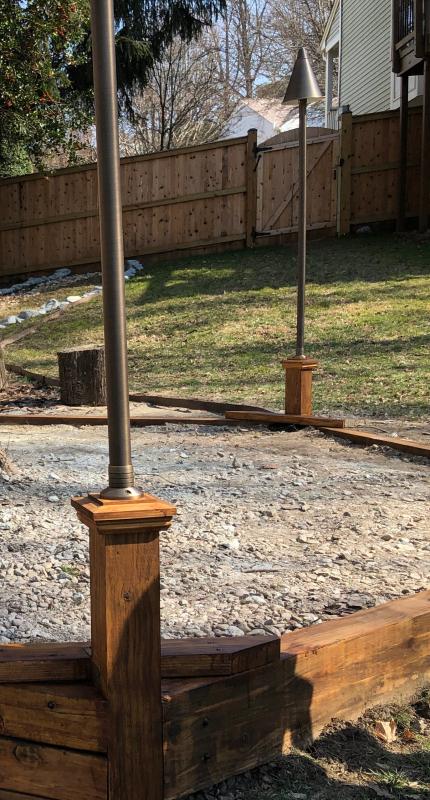 2-in-1 Tiki-Brass Torch Light | VOLT® Lighting