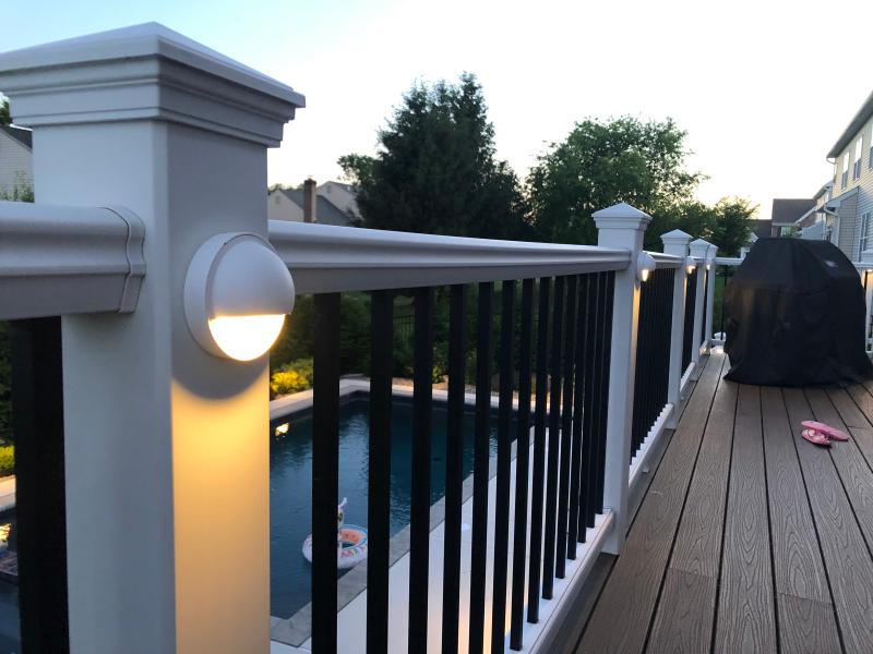 120 volt deck post lights discount