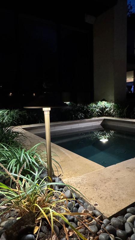 Fashionable Set of 6 Copper Finish Solar Pathway Lights, Copper Roaman's