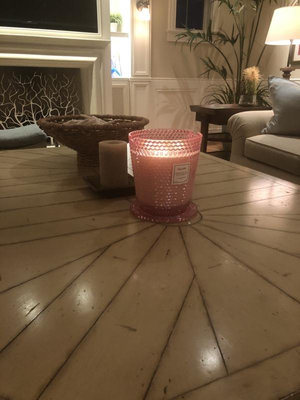 Rose Petal Ice Cream 5 Wick Hearth Candle, 114 oz.