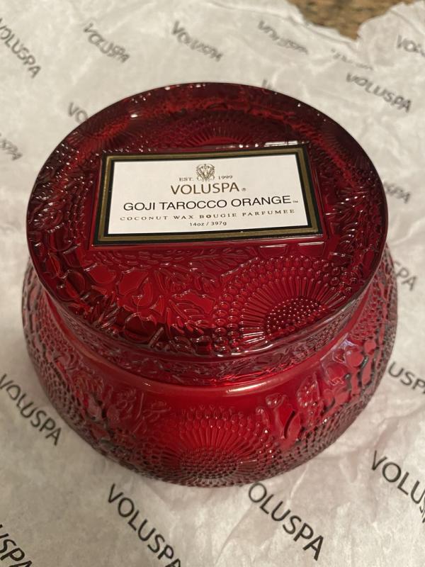 Customer photo for "Beautiful candle and favorite scent"