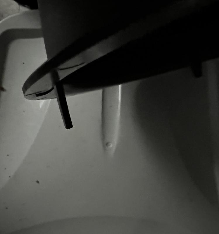 One of the two without the end of the clip which is what holds it in place