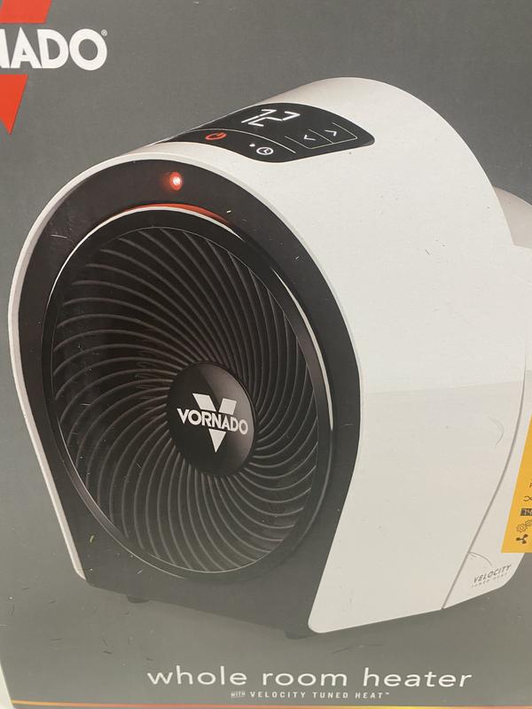 Vornado Velocity 3R 1500-Watt 5118 BTU Electric Whole Room Fan Space Heater  with Timer in White EH1-0160-43 - The Home Depot