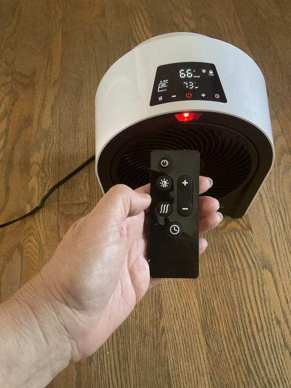 Remote is small and easy to navigate all functions