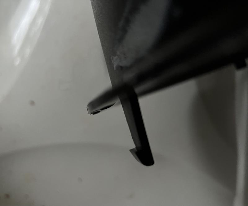 The one that still has the end of the clip…