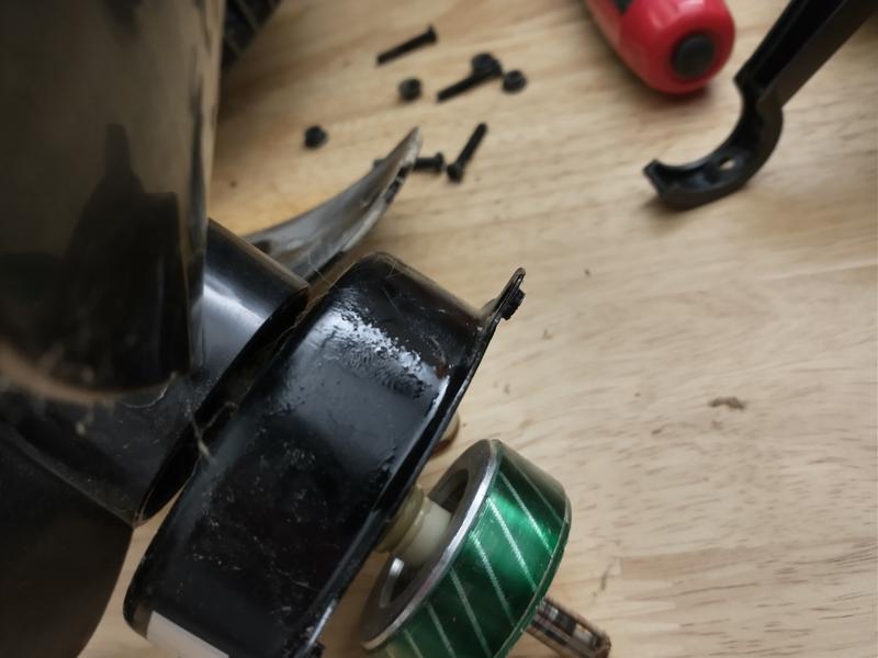 Grease that's melted and ran down the side of the motor