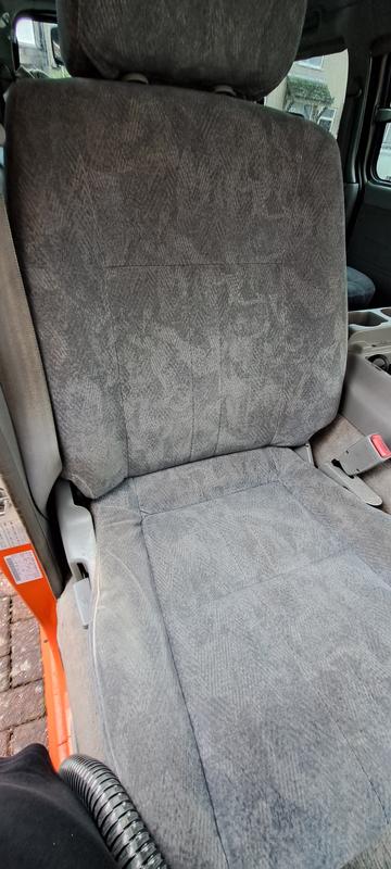 Clean drivers seat