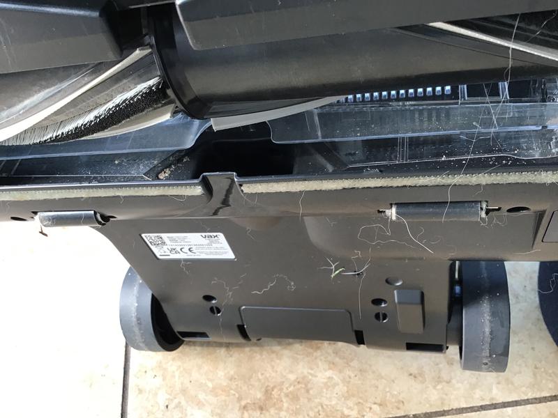 Broken attachment, where it broke off from, clogged up mini wheels.