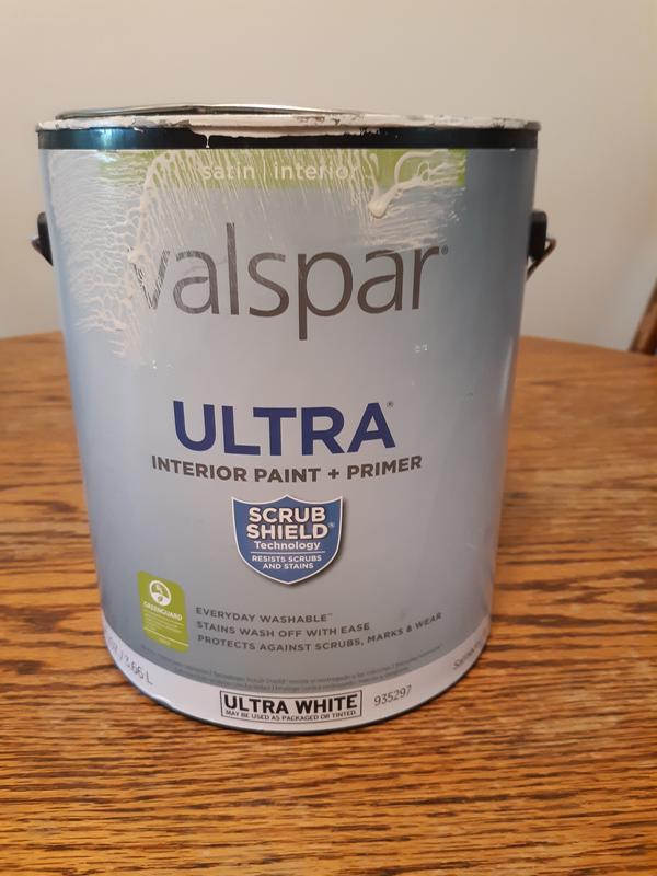 Valspar Semi-gloss Ultra White Tintable Latex Interior Paint + Primer  (1-Gallon) in the Interior Paint department at