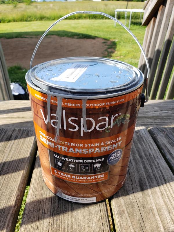 One-Coat Semi-Transparent Stain & Sealer - Valspar® Stain