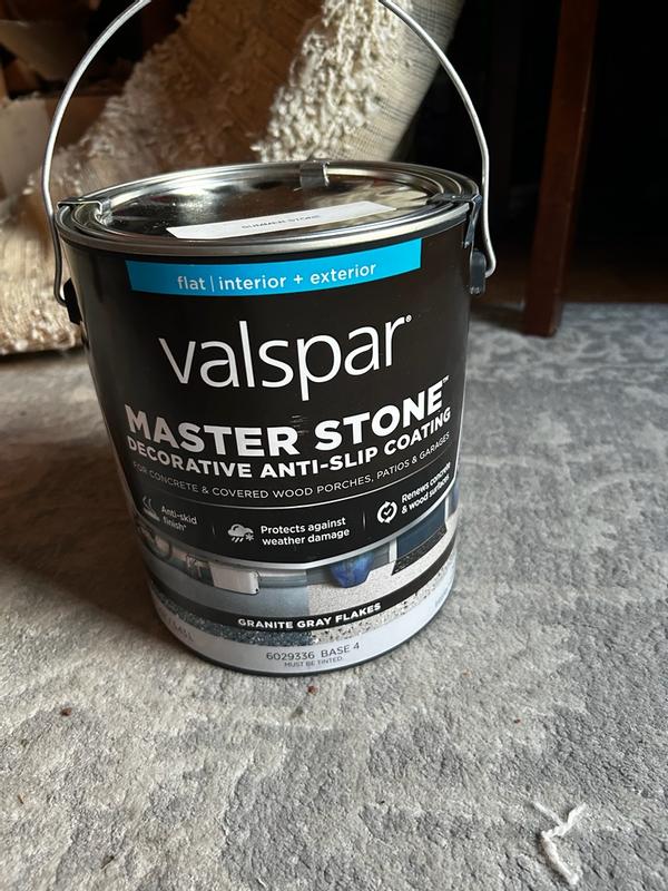 Valspar Master Stone 1-part Base 4, Granite Gray Flakes Acrylic ...